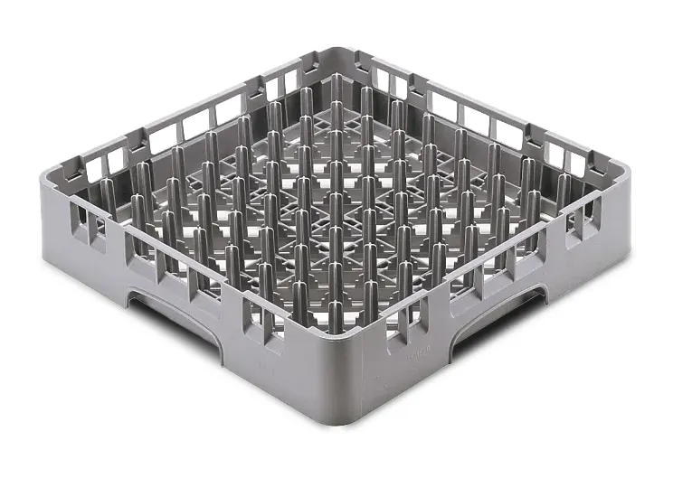 SIRMAN U3292 HP Plate Rack, 50x50 cm Basket, 9" Max Plate, 9x9 Compartments, 40-49 Items, Stainless Steel