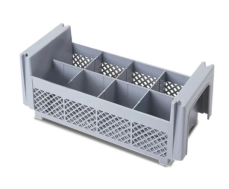SIRMAN U3294 HP Dishwasher Cutlery Basket, 8-Compartment Stainless Steel Rack, Fits Dishwashers, Heavy-Duty