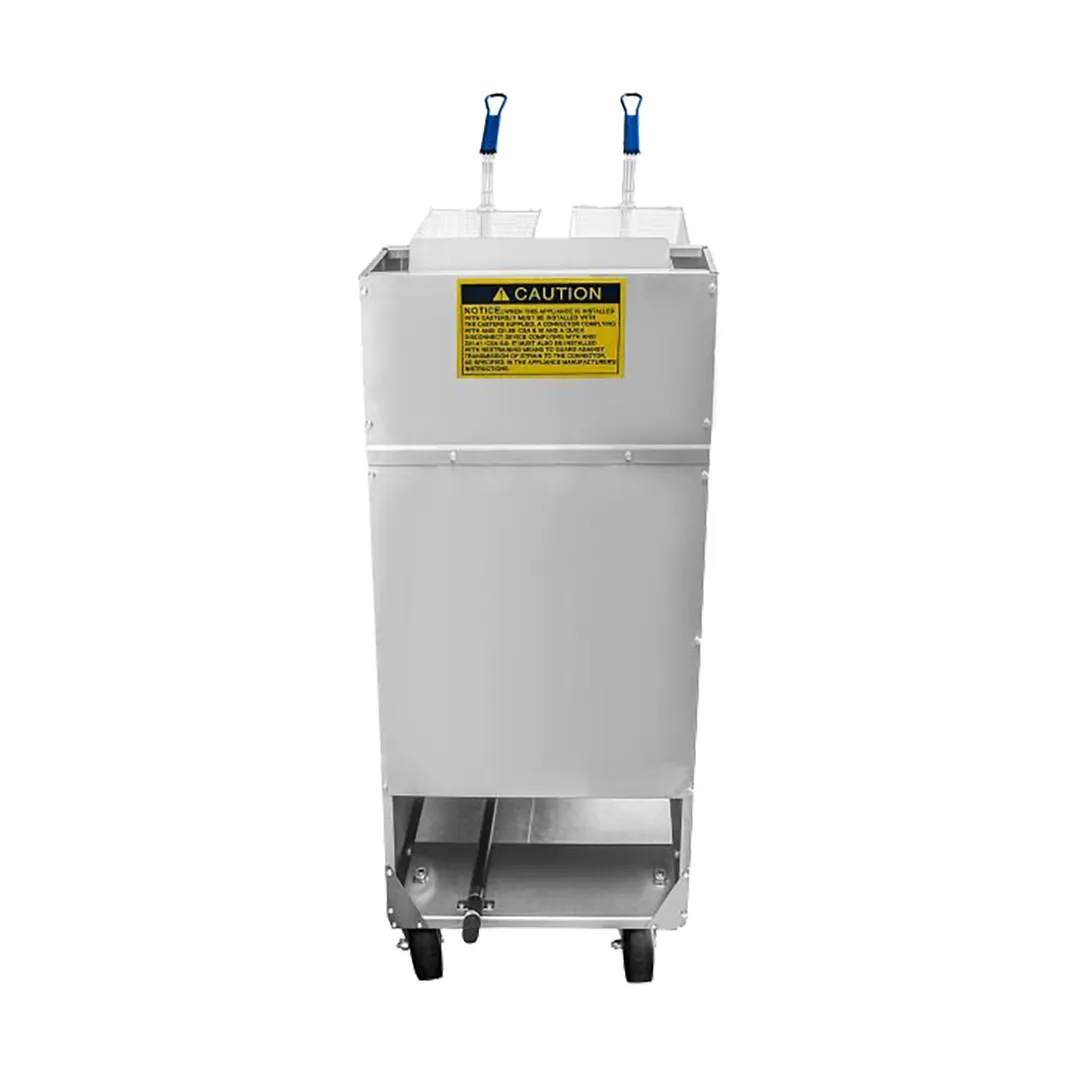 Atosa USA ATFS-40-NG 15" Floor Model Full Pot Natural Gas Fryer w/ 40 Lbs, 102.000 BTU 