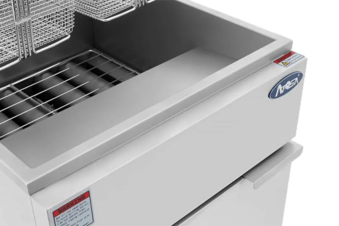 Atosa USA ATFS-40-NG 15" Floor Model Full Pot Natural Gas Fryer w/ 40 Lbs, 102.000 BTU 