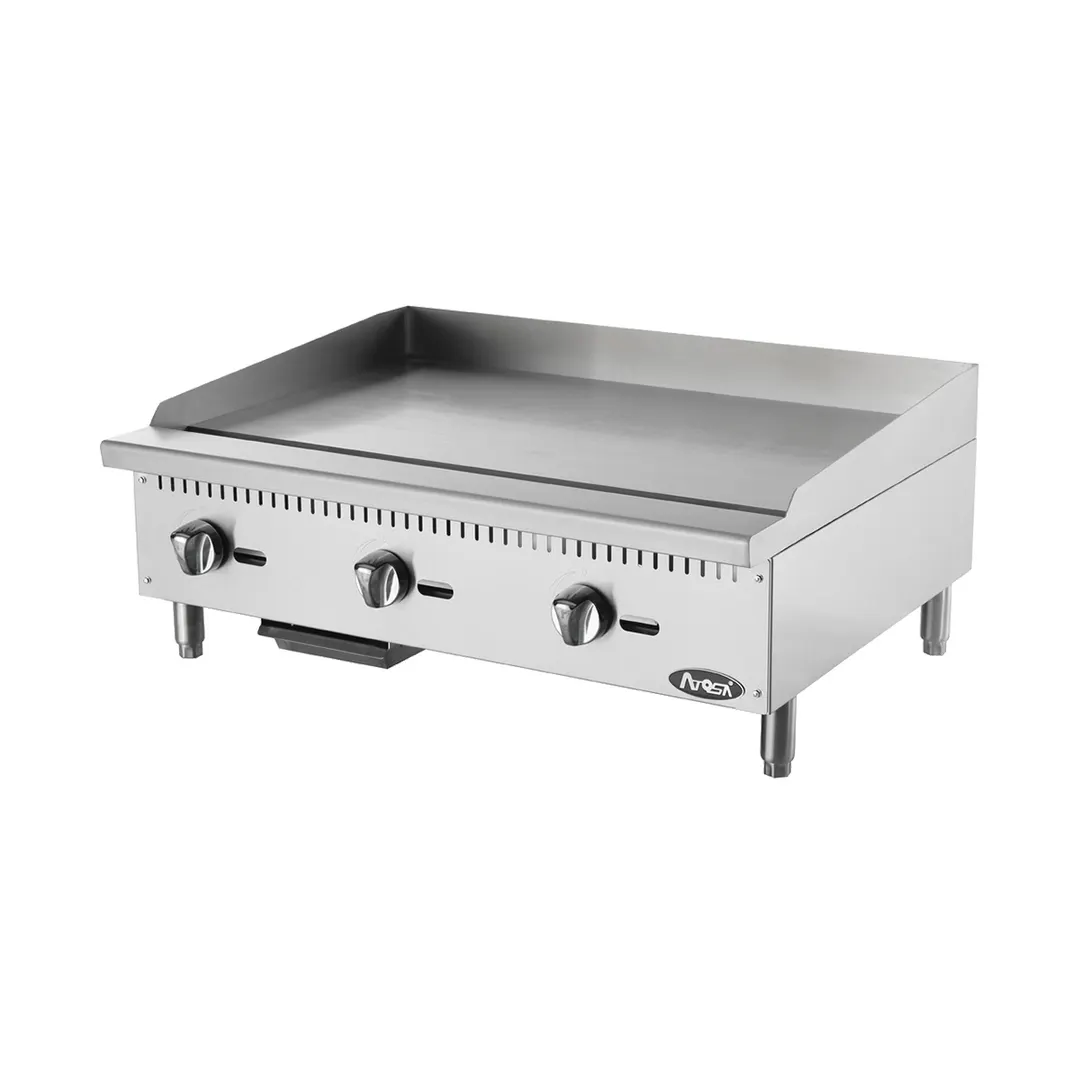 Atosa USA ATMG-36 36" CookRite Countertop Gas Griddle w/ Manual Controls, 90.000 BTU