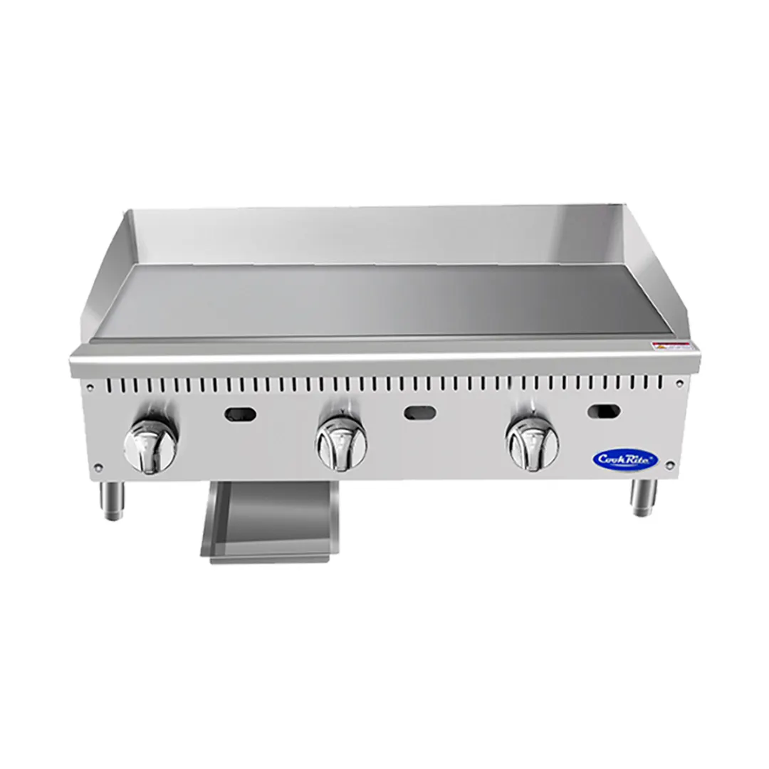 Atosa USA ATMG-36 36" CookRite Countertop Gas Griddle w/ Manual Controls, 90.000 BTU