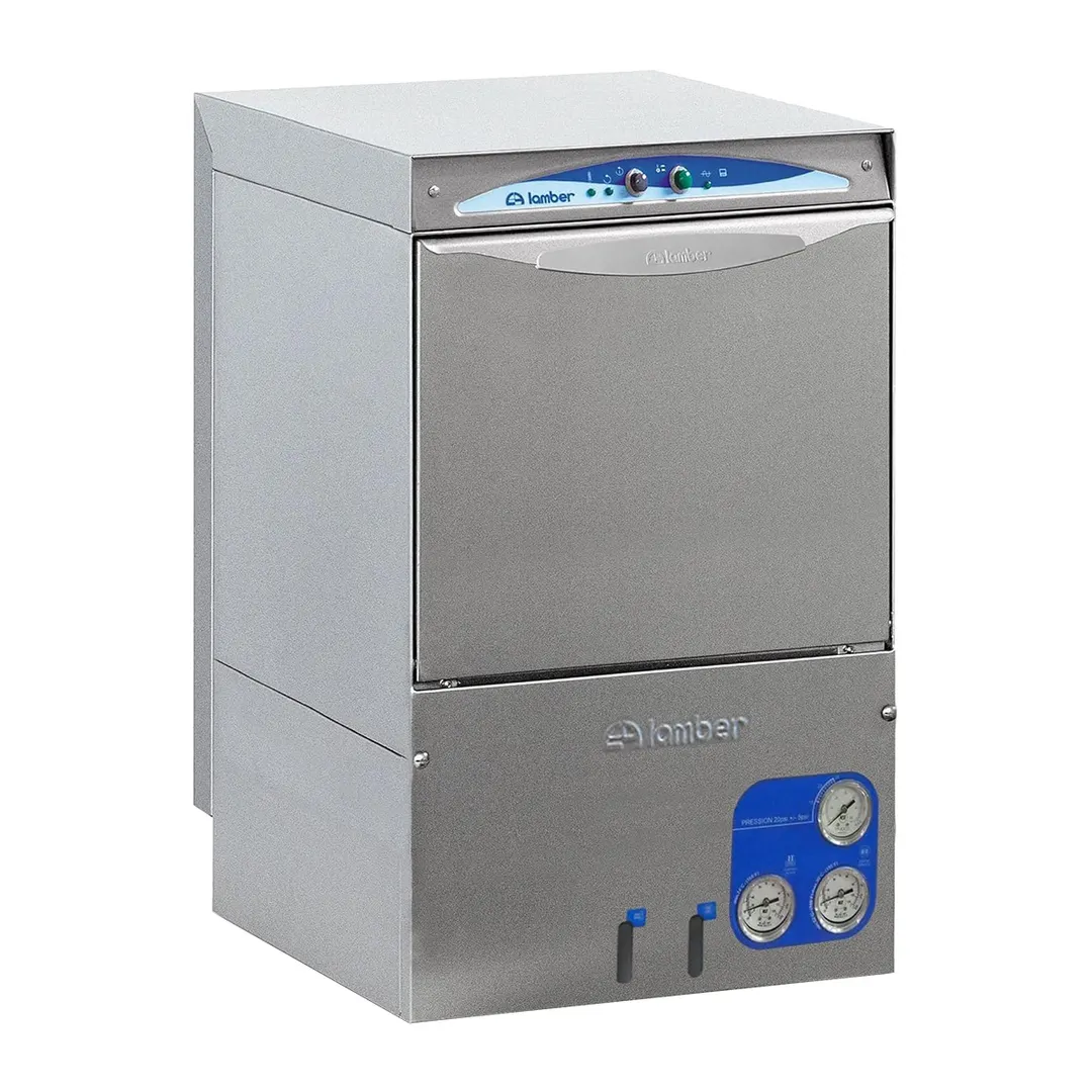 Eurodib DSP3 Lamber 18" High Temp Undercounter Glasswasher, 30 Racks/Hr, Gravity Drain