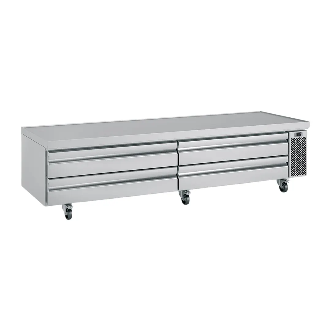 Infrico USA IUC-MSG96 97" 4 Drawers Refrigerated Chef Base w/ Marine Edge, 20.6 cu. ft.