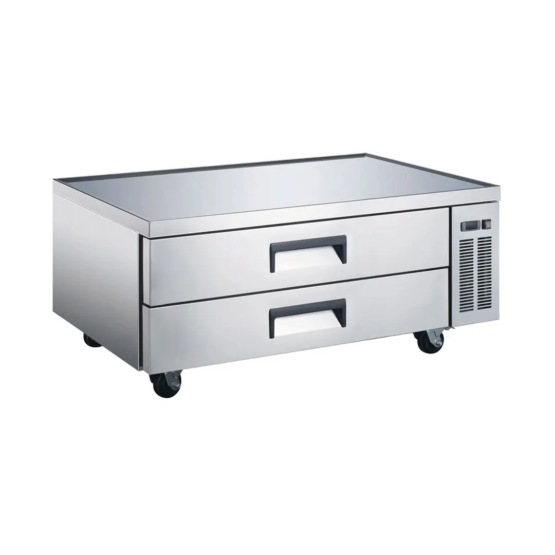 Coldline CB60 60" 2 Drawers Refrigerated Chef Base, Marine Edge, 12.7 cu. ft. (6) 1/1 GN pans