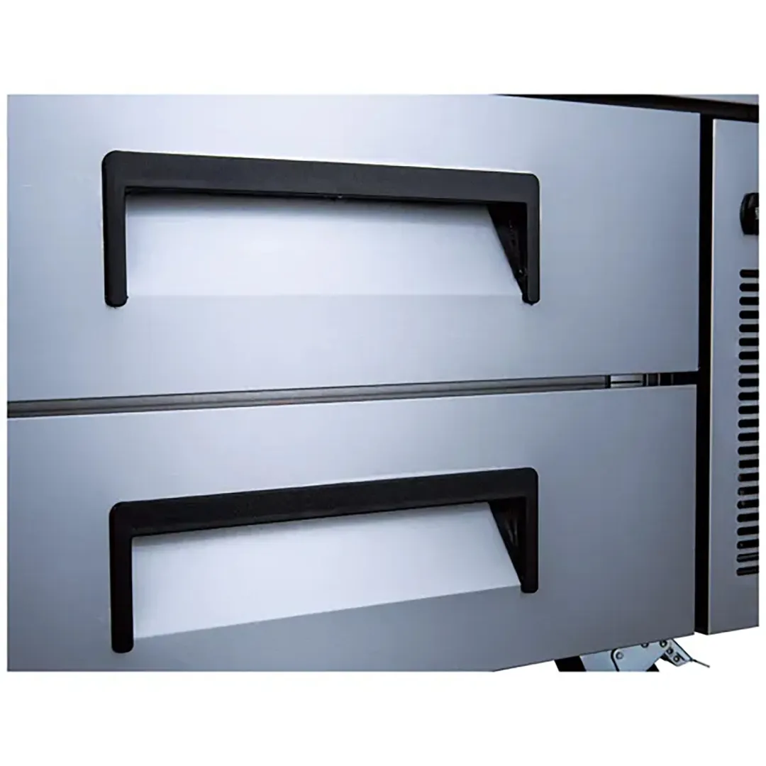 Coldline CB60 60" 2 Drawers Refrigerated Chef Base, Marine Edge, 12.7 cu. ft. (6) 1/1 GN pans