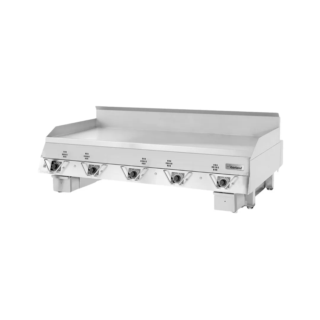 Garland US Range CG-72F 72" Countertop Thermostatic Gas Griddle, Front Drain, 180.000 BTU