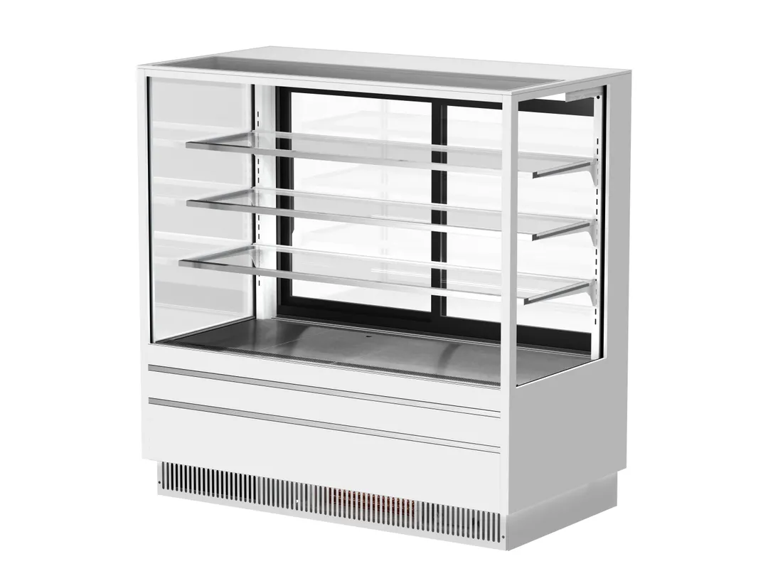 Turbo Air TCGB-60UF-4S-W(B)-N-PB 60" Refrigerated Bakery Display Case, 30.3 cu.ft, R-290, 115V