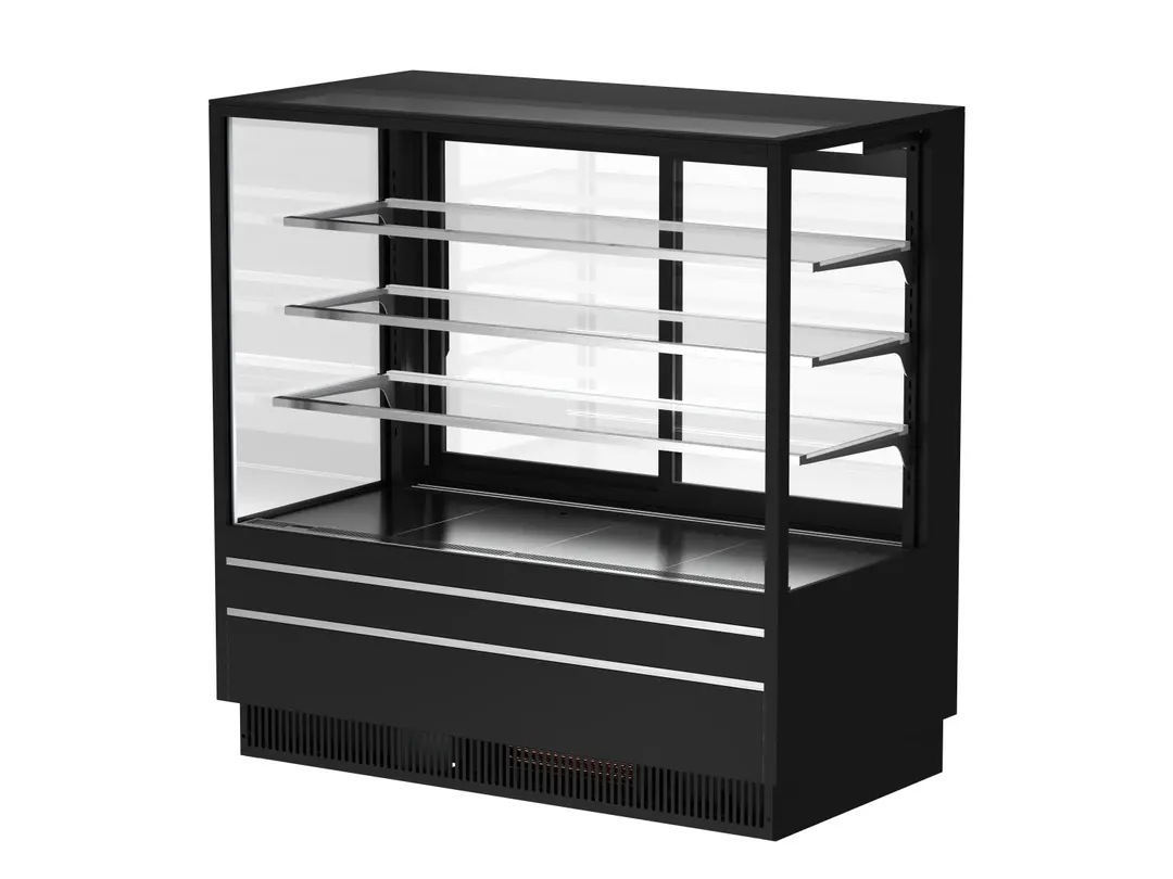 Turbo Air TCGB-60UF-4S-W(B)-N-PB 60" Refrigerated Bakery Display Case, 30.3 cu.ft, R-290, 115V