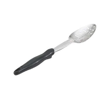 Vollrath 64134 - Slotted Serving Spoon, 13" Black Nylon Handle, 18/8 Stainless Steel, Warranty