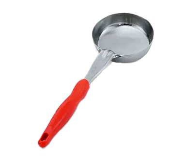 Vollrath 6433865 Spoodle 8 oz (236 ml) Stainless Steel Spoon, Orange Nylon Handle, 14"3/16, 4" Bowl