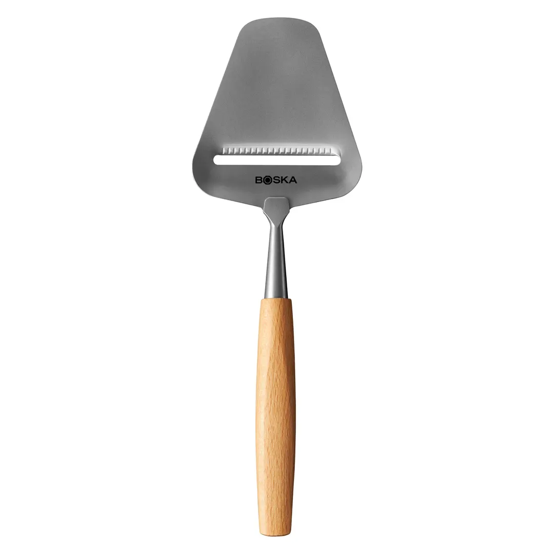 Boska 306910 Cheese Slicer Amigo, Hand‑Held 7" Stainless Steel Blade, Beech Wood Handle - 1/Each