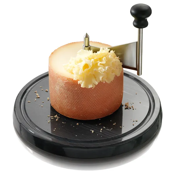 Boska 850520 Cheese Curler Marble, 8.62" Dia x 0.91" H, Steel Blade, Dishwasher Safe, 8" Length