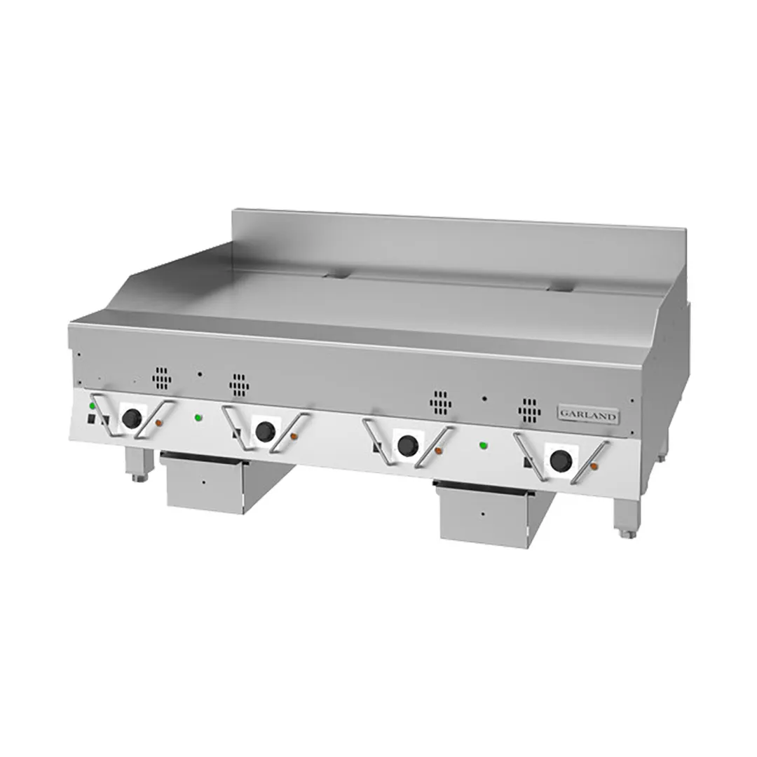 Garland US Range CG-48R 48" Countertop Thermostatic Gas Griddle, Rear Drain, 120.000 BTU