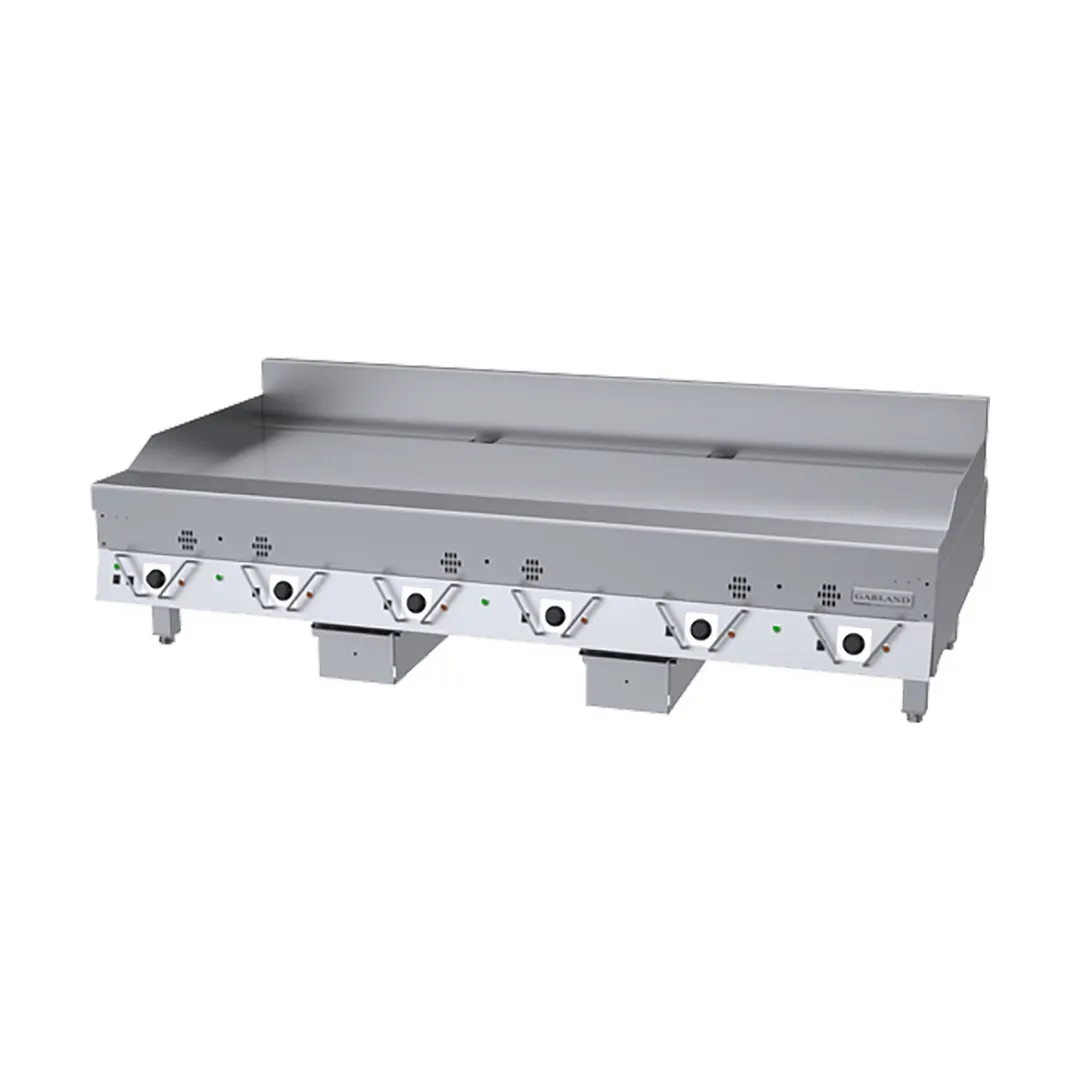 Garland US Range CG-72R 72" Countertop Thermostatic Gas Griddle, Rear Drain, 180.000 BTU
