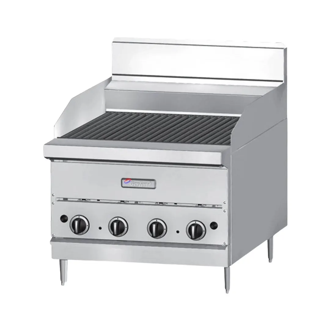 Garland US Range G48-BRL 48" Countertop Gas Ceramic Briquette Charbroiler, 120.000 BTU
