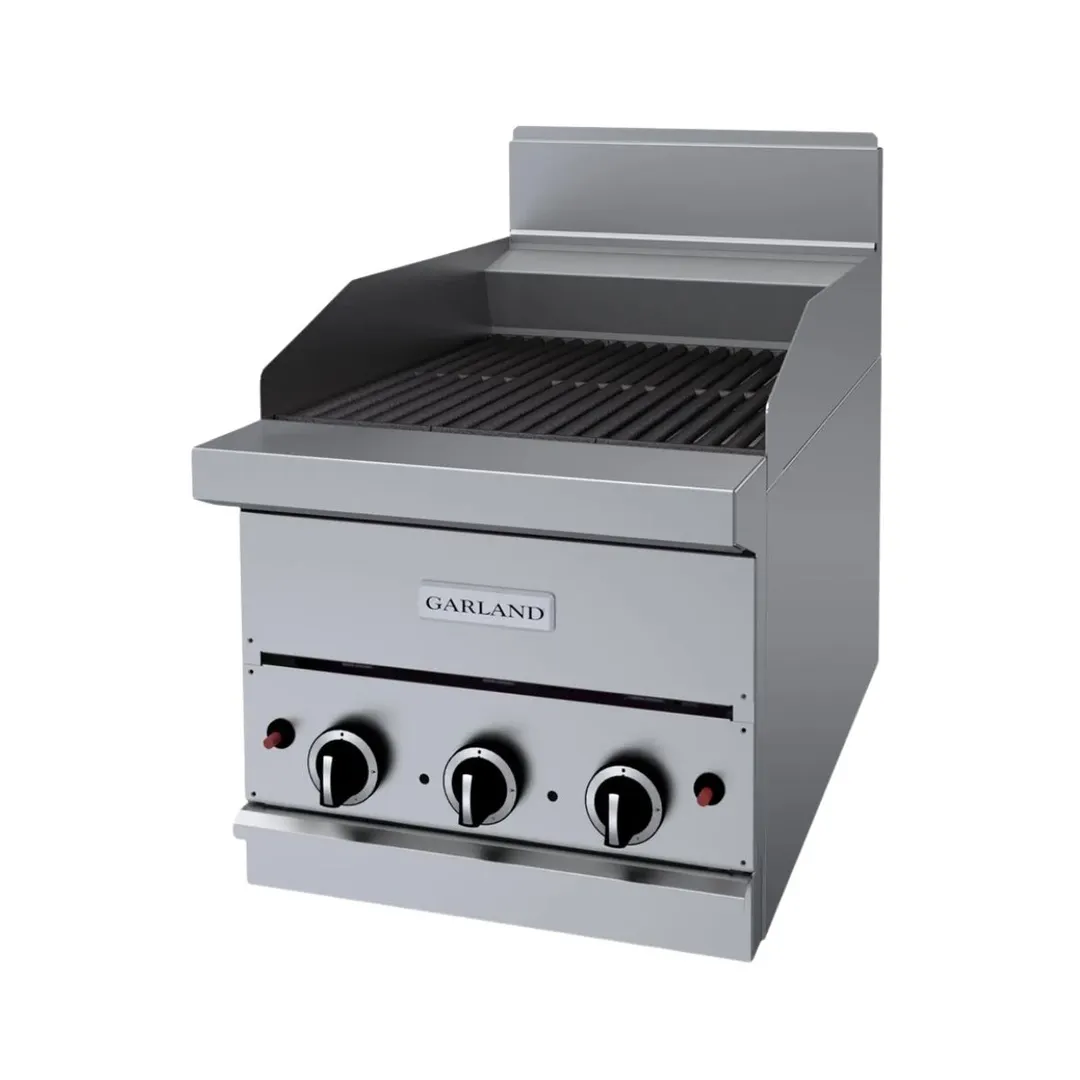 Garland US Range GF18-BRL 18" Countertop Gas Lava Rock Charbroiler w/ FF Protection, 45.000 BTU