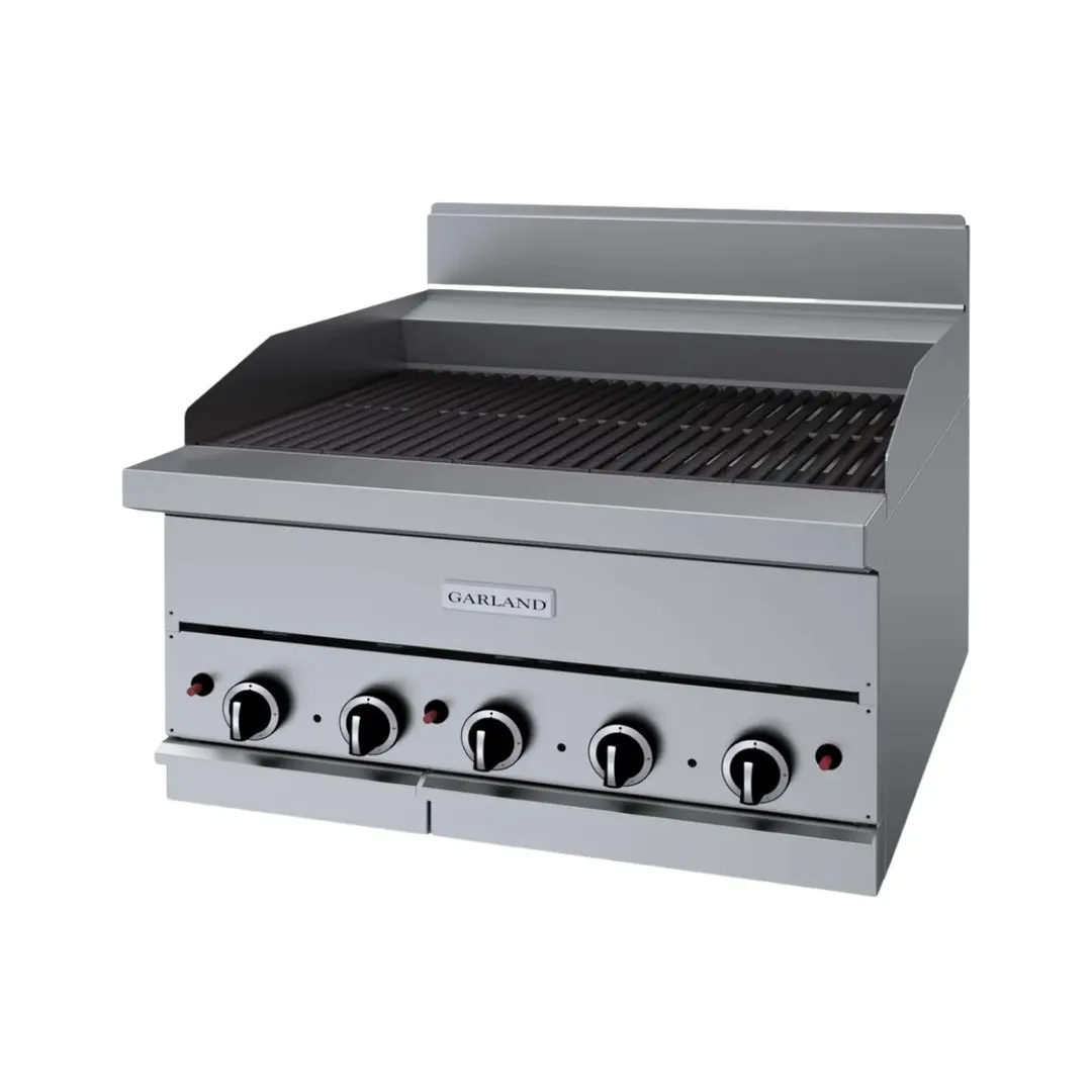 Garland US Range GF30-BRL 30" Countertop Gas Lava Rock Charbroiler w/ FF Protection, 75.000 BTU