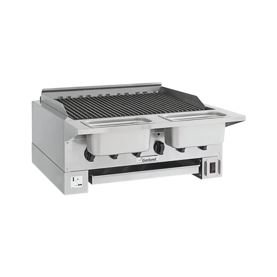 Garland US Range HEEGM36CL 34" Countertop Gas Radiant Charbroiler w/ (6) Burners, 87.000 BTU