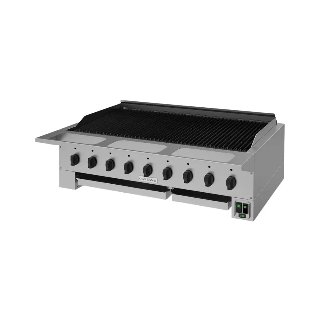 Garland US Range HEEGM48CL 48"  Countertop Gas Radiant Charbroiler w/ (9) Burners, 130.500 BTU