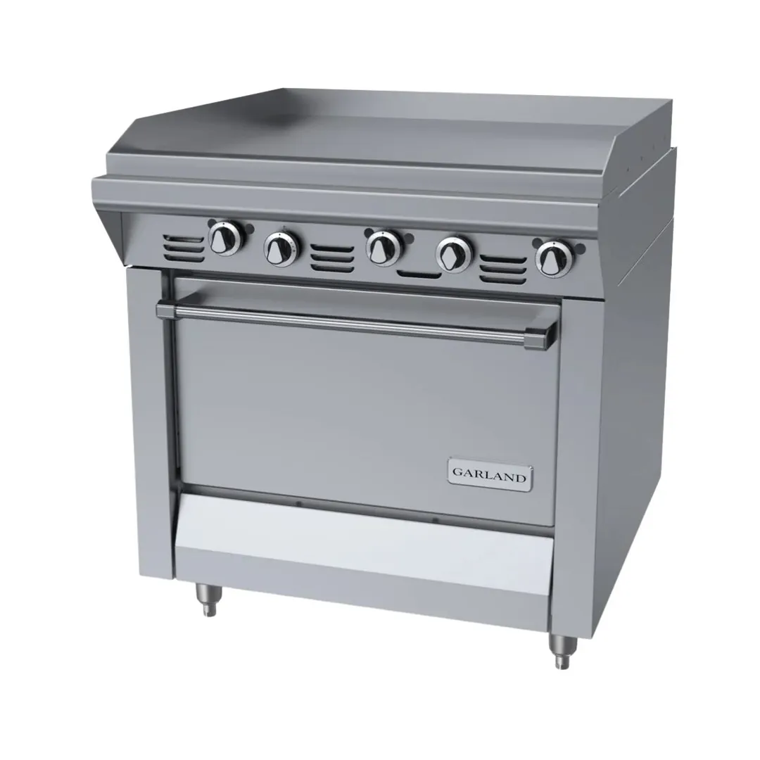 Garland US Range M48R 34" Gas Heavy Duty Range w/ 34" Full Griddle, Thermostatic Controls, (1) Standard Oven, 139.000 BTU