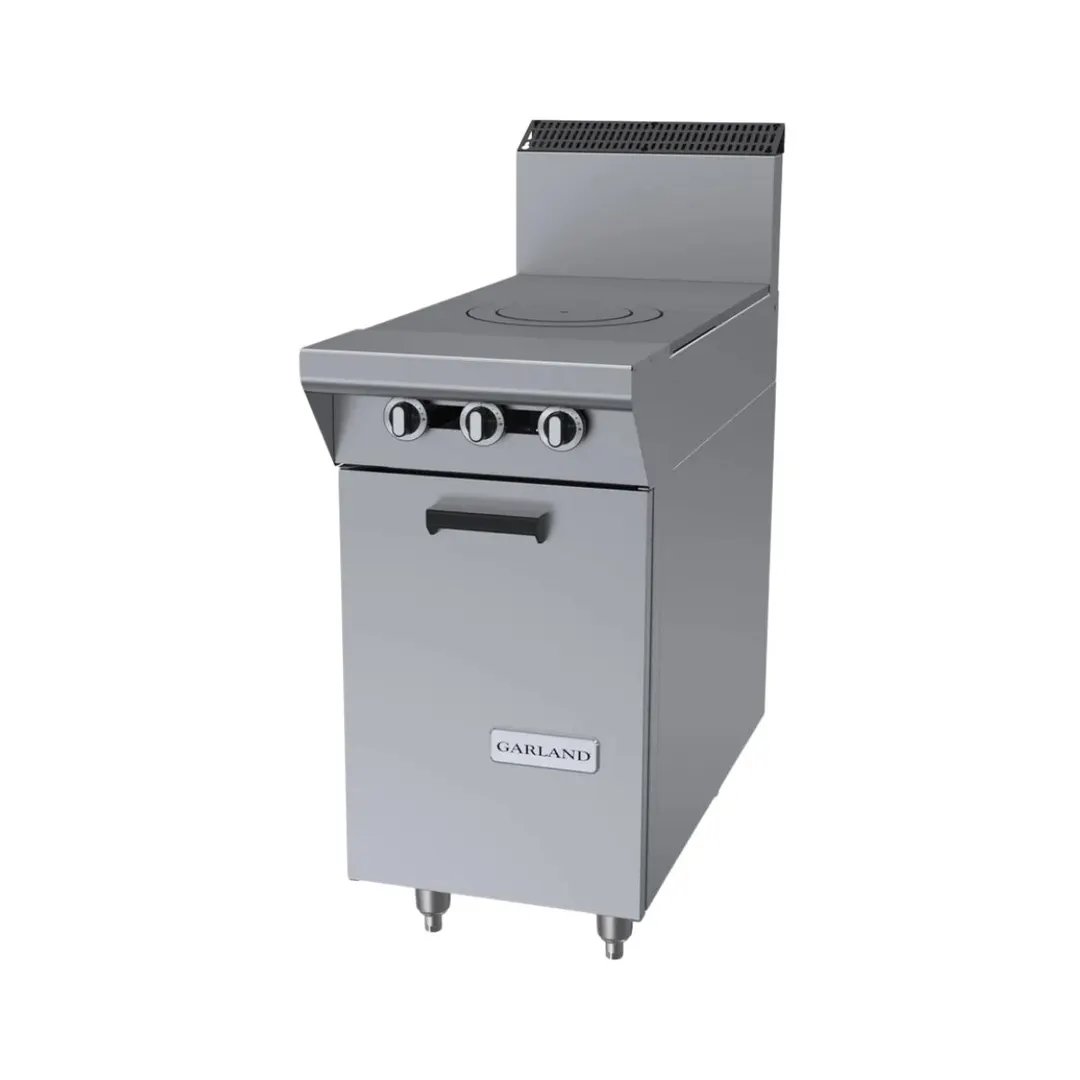 Garland US Range M5S Gas 17" Heavy Duty Range w/ (1) Front Fired Hot Top, (1) Cabinet Base, 45.000 BTU