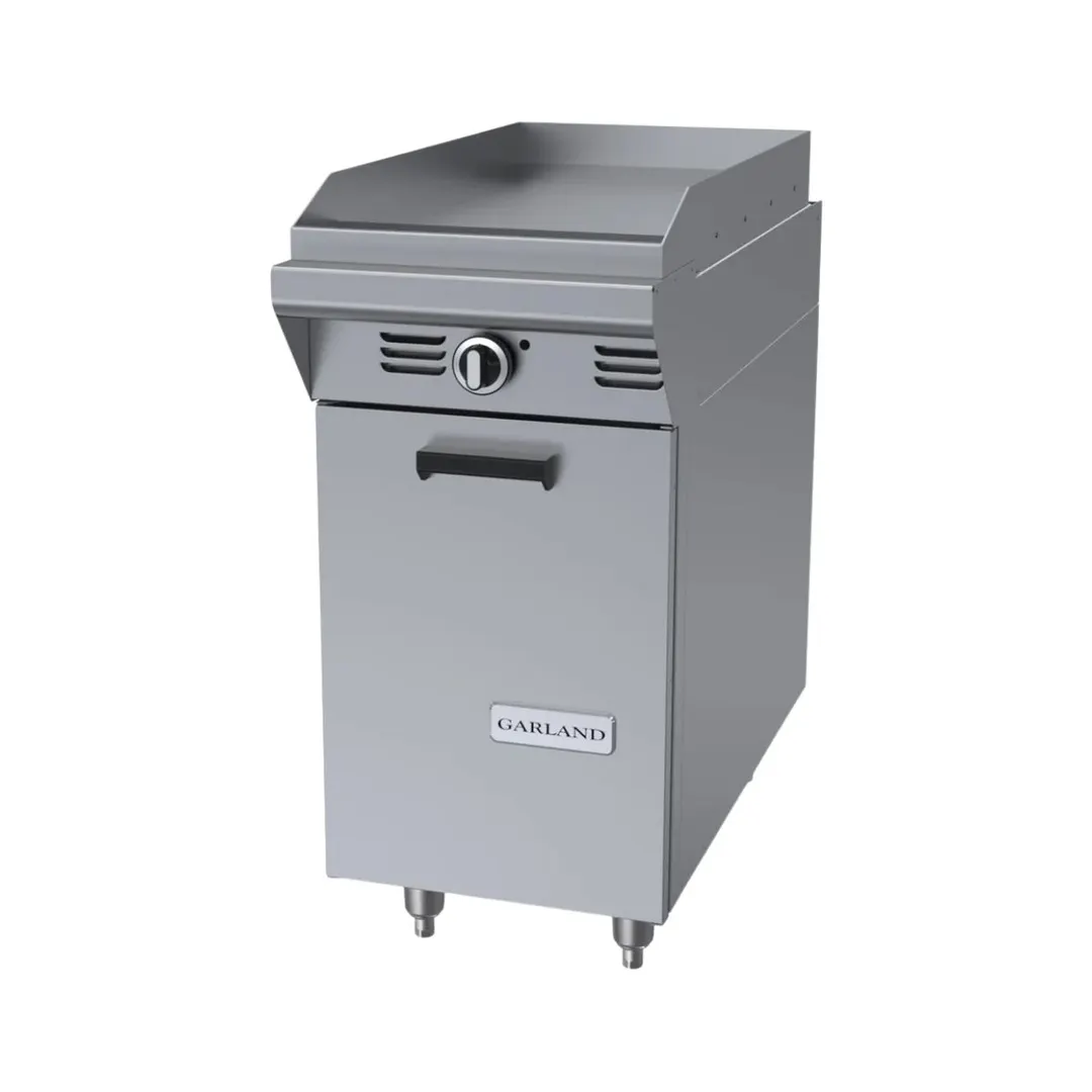 Garland US Range M7S Gas 17" Heavy Duty Range, 17" Full Griddle w/ Manual Controls, (1) Cabinet Base, 33.000 BTU 