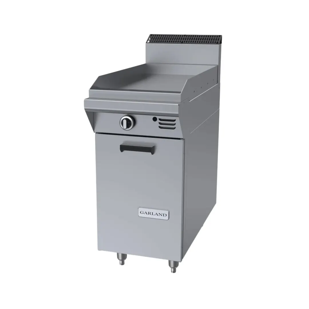 Garland US Range MST7S-E Gas 17" Heavy Duty Range, 17" Full Griddle w/ Manual Controls, Electronic Spark Ignition, (1) Cabinet Base, 30.000 BTU