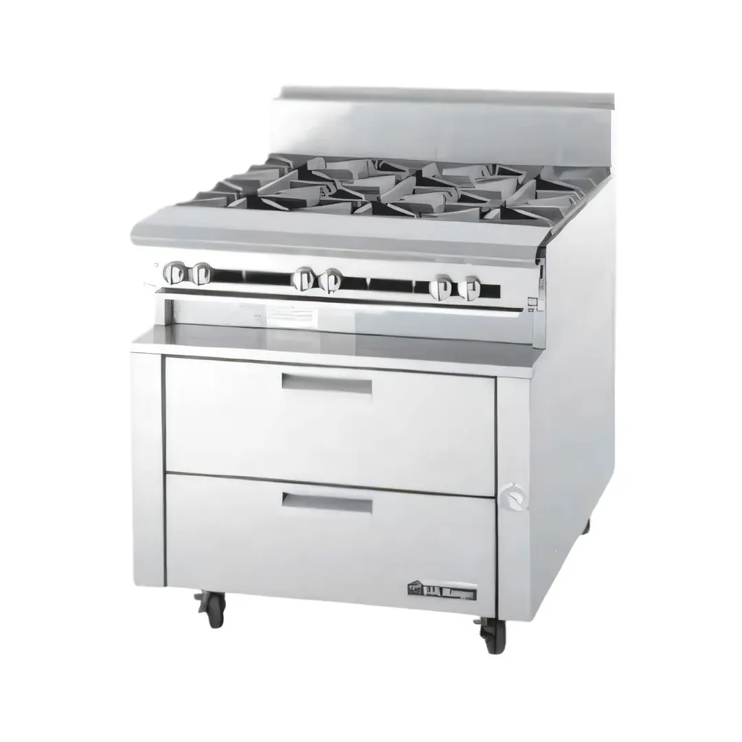 Garland US Range UN1732R72 72" 4 Drawers Polar Cuisine Refrigerated Chef Base, Remote