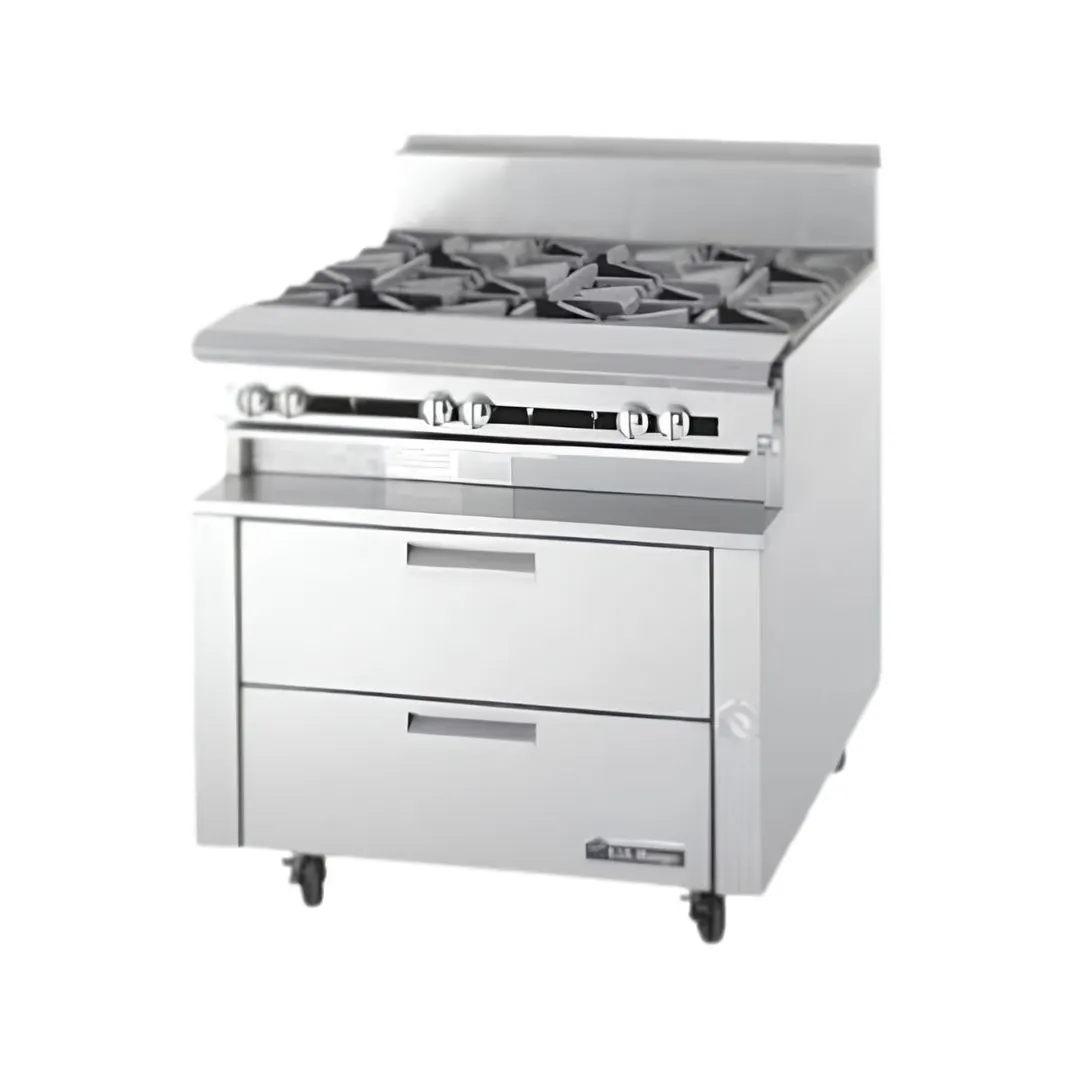 Garland US Range UN17FR48 48" Polar Cuisine Freezer Chef Base w/ 2 Drawers, Remote