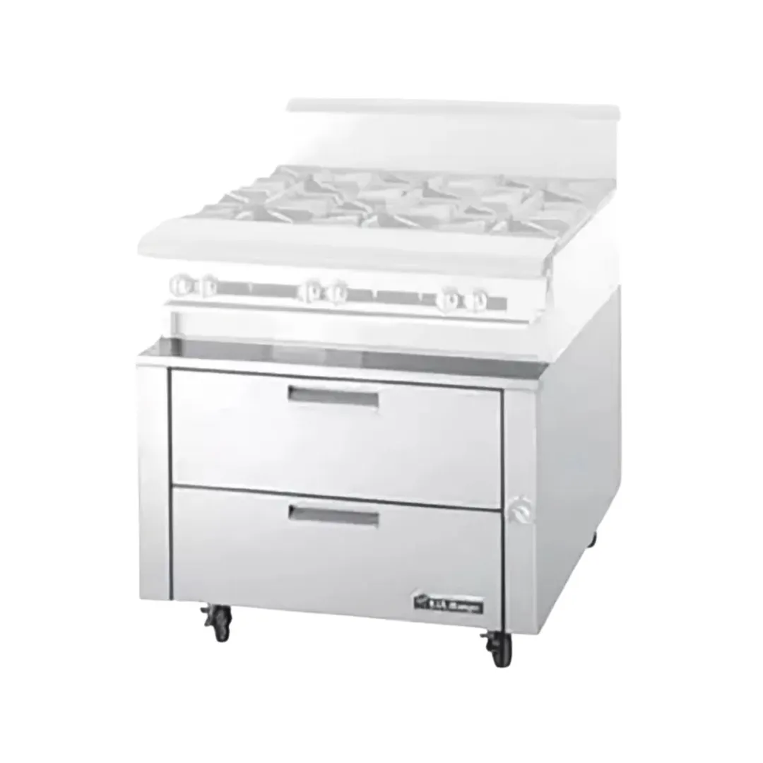 Garland US Range UN17FR72 72" Polar Cuisine Freezer Chef Base w/ 4 Drawers, Remote