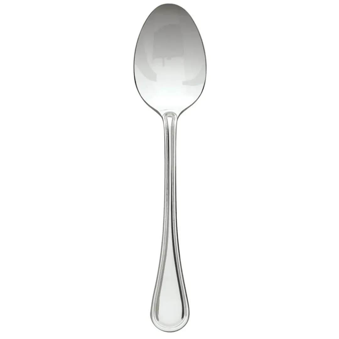 Libbey 492012 Serving Spoon - 10½" Louvre Stainless Steel, Non‑Insulated Handle - 1/Case