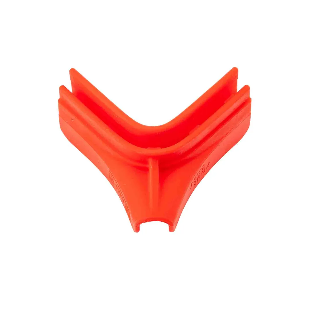 TableCraft Products 12228 Pour Easy Bar Mix Pourer, 5.25" x 4" x 2.75" Square Silicone, Red