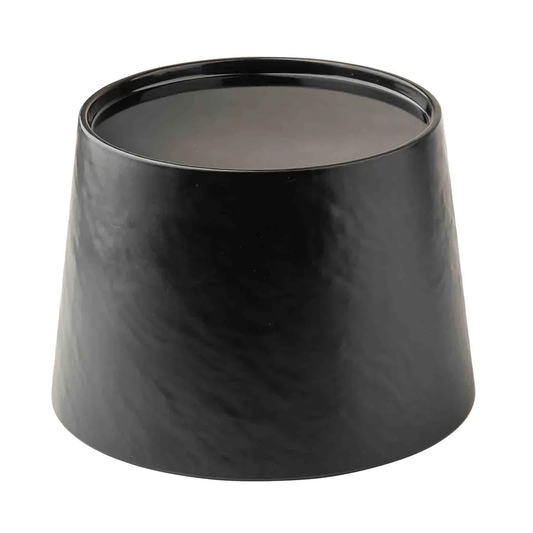 TableCraft Products 12809 Frostone Beverage Dispenser Base, 10" x 10" x 7", Black Melamine Plastic