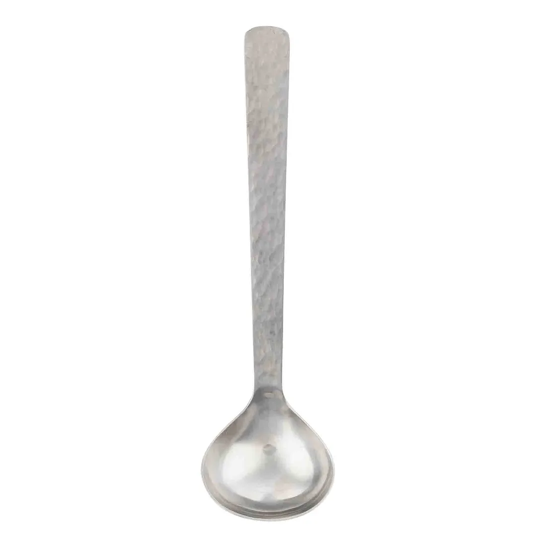 TableCraft Products 12986 Ladle, 1.5 oz, 2.75" x 2.75" x 9" Hammered Finish, 18/0 Stainless Steel