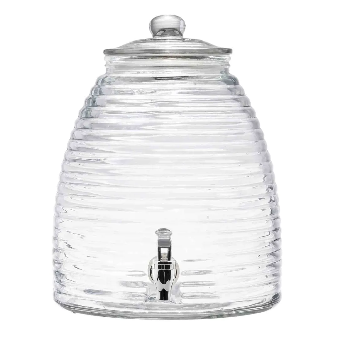 TableCraft Products 12999 Beverage Dispenser, 2.5‑Gal Clear Glass, 10" x 12" x 12.5", Single Base