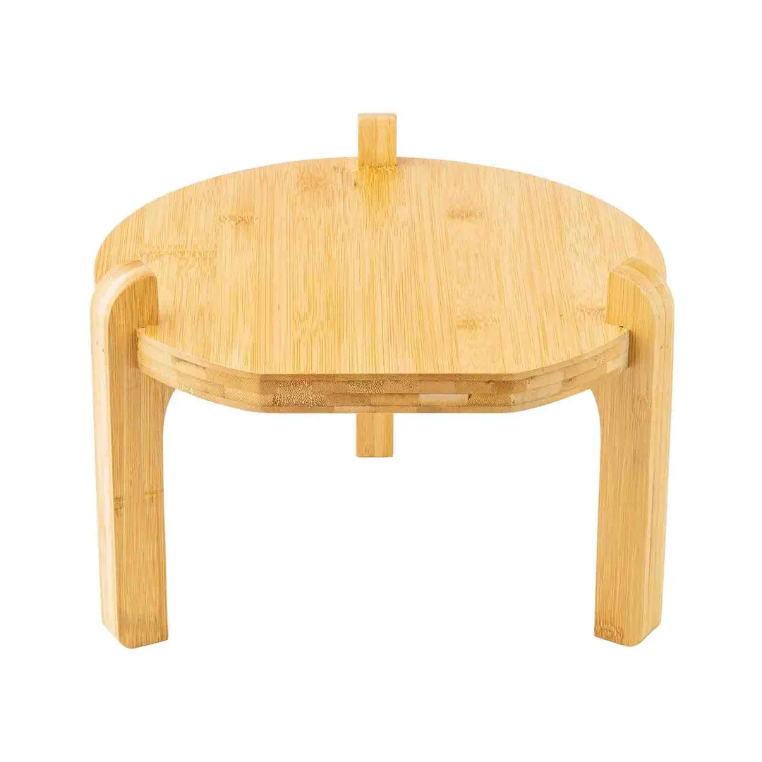 TableCraft 13379 Stand, 11.25" x 11.25" x 8" Coated Bamboo Yellow, Fits 12999 & 13000