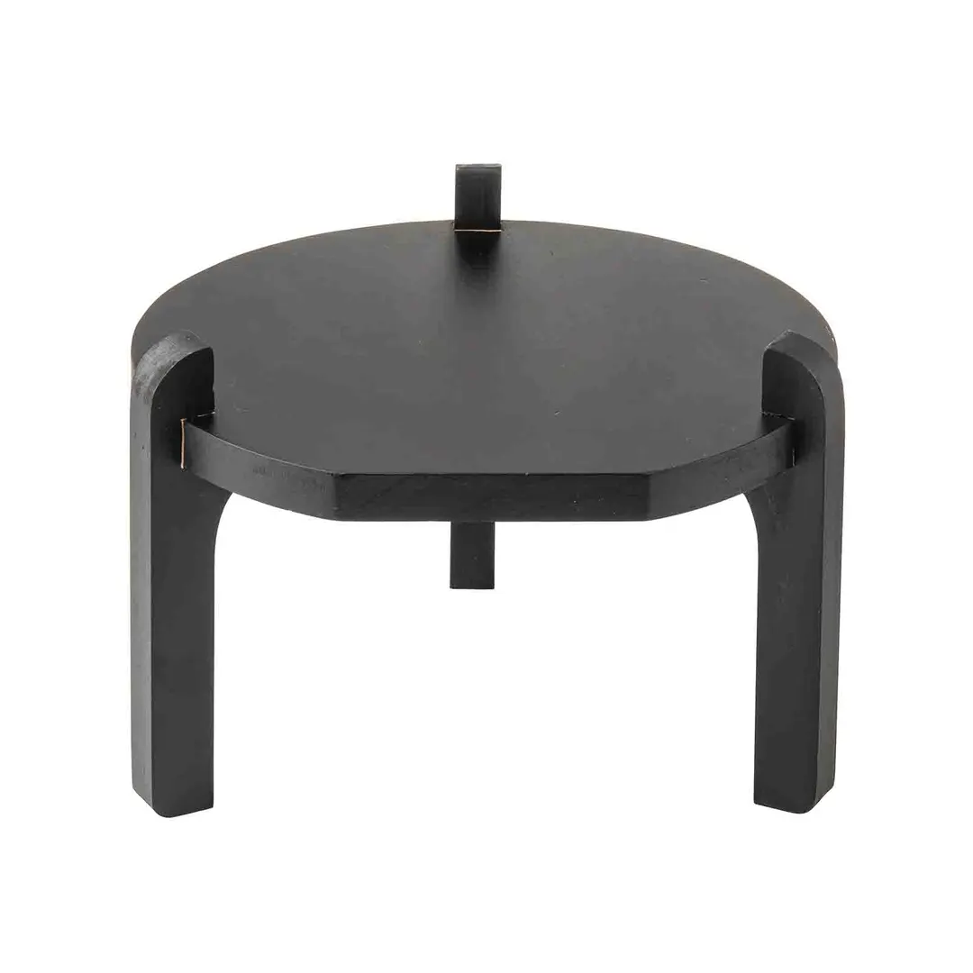 TableCraft Products 13380 Stand for Beverage Dispensers, 11.25" x 11.25" x 8" Painted Black Wood Base