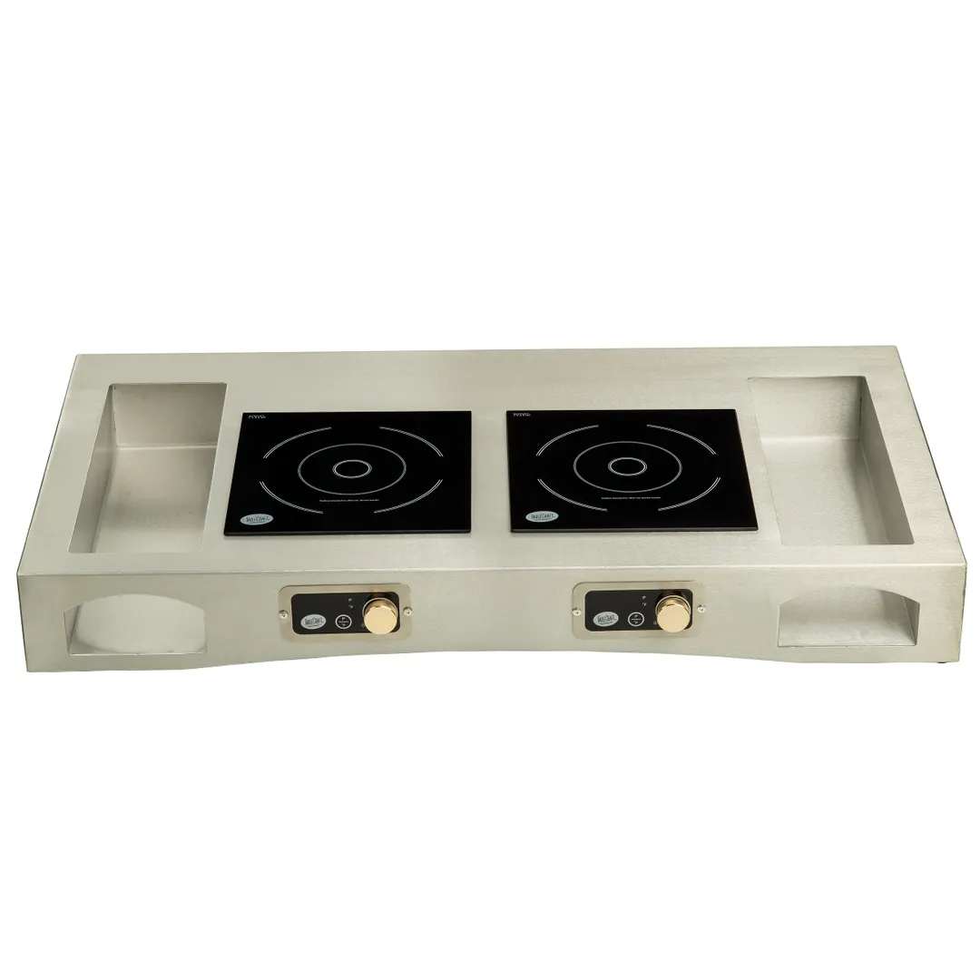 TableCraft Products CWSSACTION2BRA Countertop Action Station