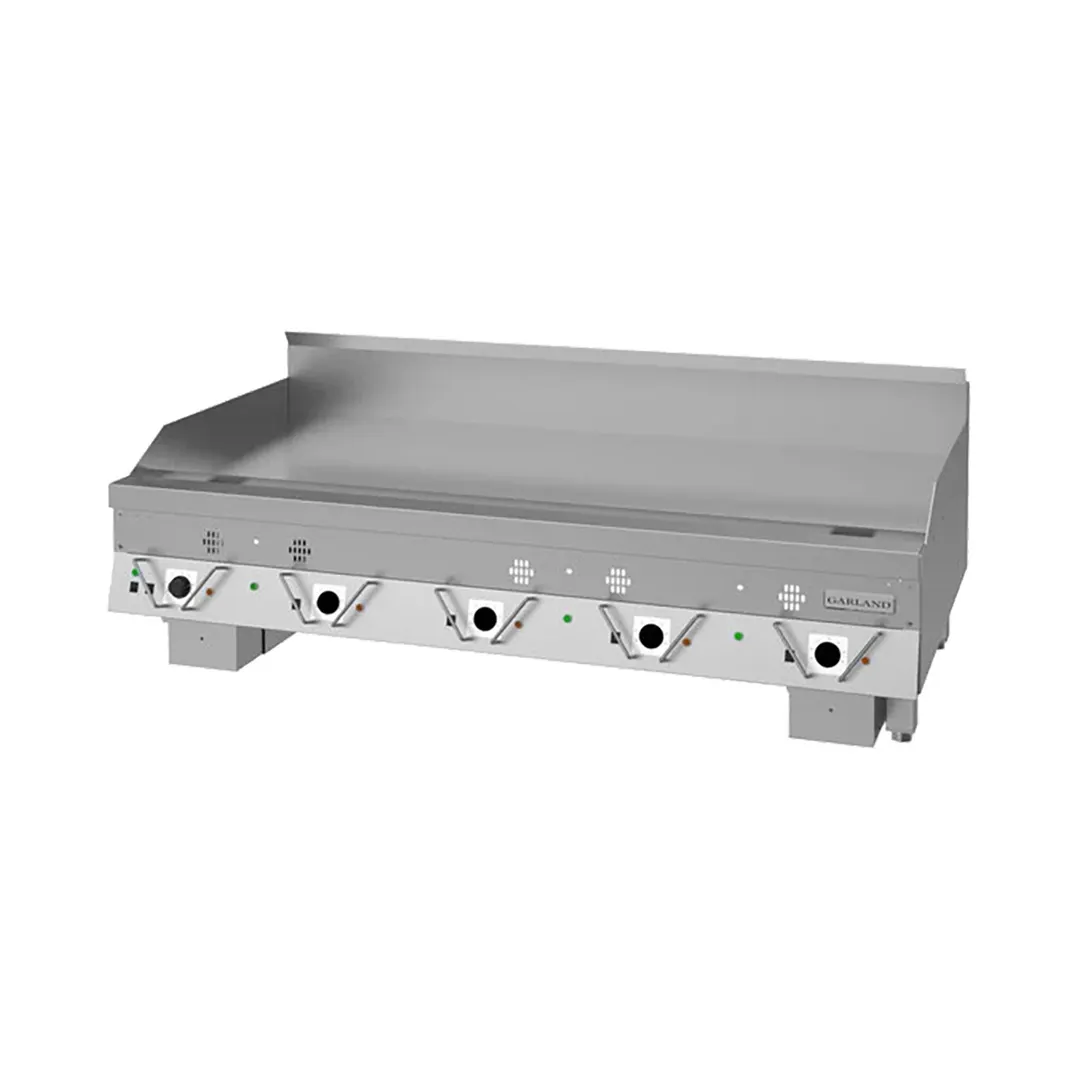 Garland US Range CG-60F 60" Countertop Thermostatic Gas Griddle, Front Drain, 150.000 BTU