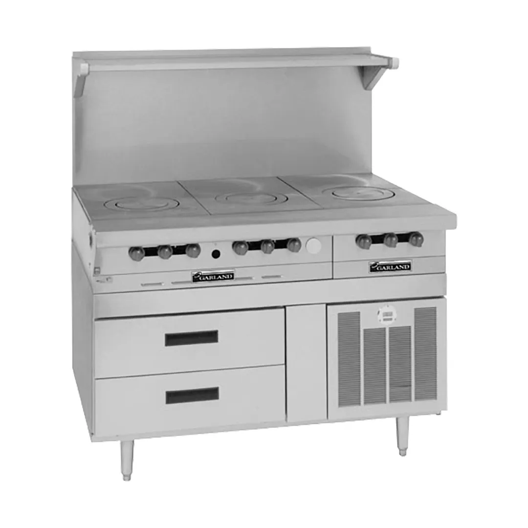 Garland US Range GN17C51 51" 2 Drawers Arctic Fire Refrigerated Chef Base, Self-Contained
