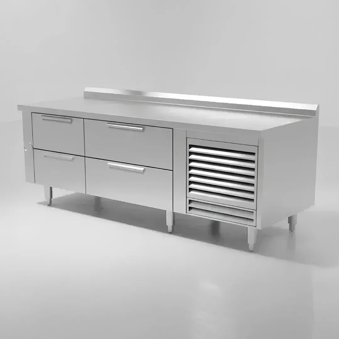 Garland US Range UN17C60 60" 4 Drawers Polar Cuisine Refrigerated Chef Base, Self-Contained
