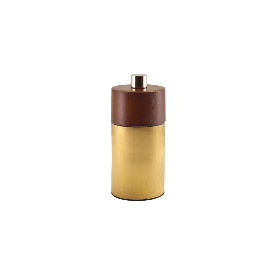 Steelite GWSPHNY10GD - Hackney Gold Salt and Pepper Grinder, 3.875", Mixed Material, 6/Case