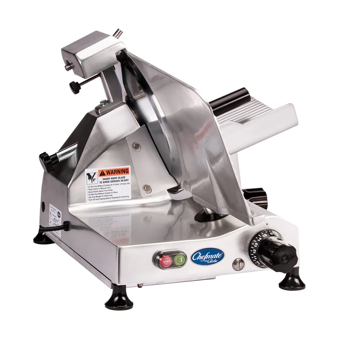 Globe C12 Chefmate Series 12" Manual Meat Slicer, Belt-Driven, 1/3 HP
