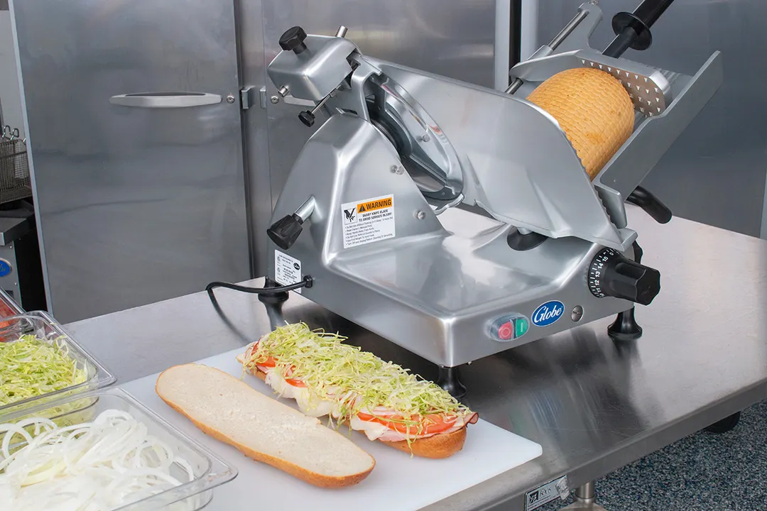 Globe G12 G-Series 12" Medium-Duty Manual Meat Slicer, Belt-Driven, 1/2 HP