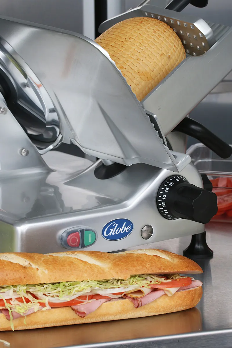 Globe G12 G-Series 12" Medium-Duty Manual Meat Slicer, Belt-Driven, 1/2 HP