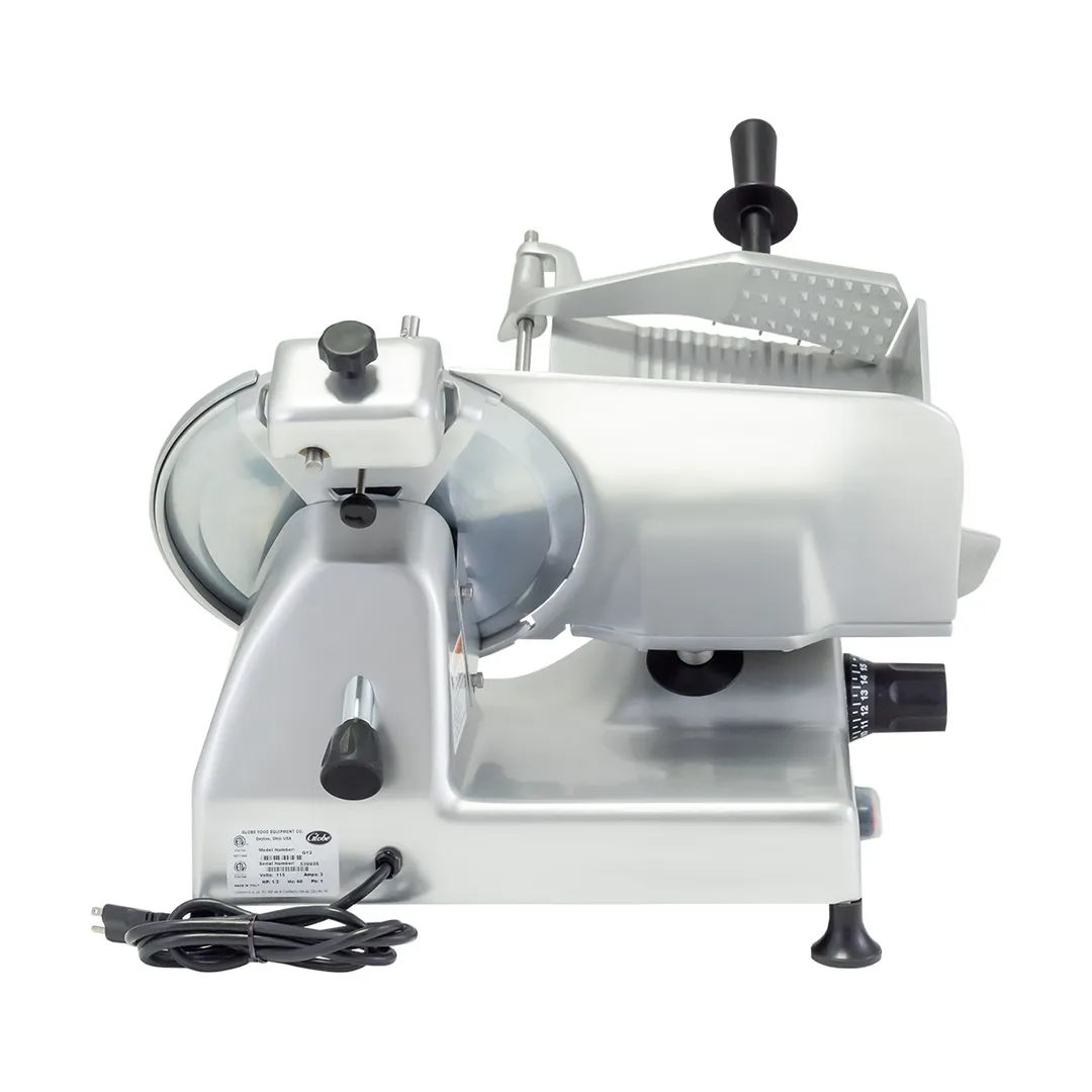 Globe G12 G-Series 12" Medium-Duty Manual Meat Slicer, Belt-Driven, 1/2 HP