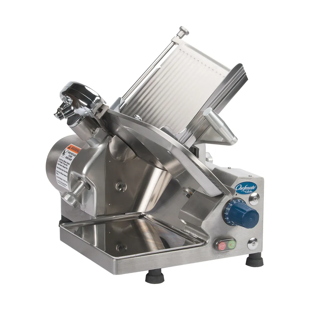 Globe GC512 Chefmate Series 12" Compact Manual Meat Slicer, Gear-Driven, 1/3 HP