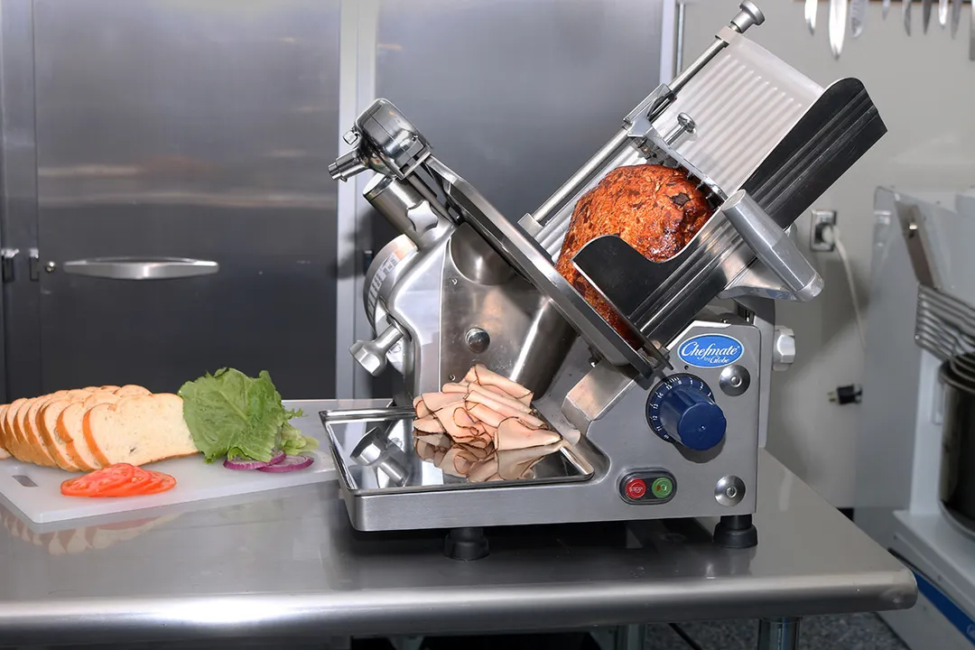 Globe GC512 Chefmate Series 12" Compact Manual Meat Slicer, Gear-Driven, 1/3 HP