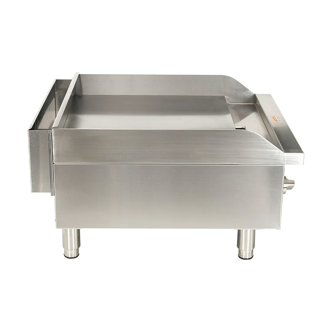 Globe GG24G 24" Countertop Gas Griddle, Manual Controls, 1" Steel Plate, 60.000 BTU
